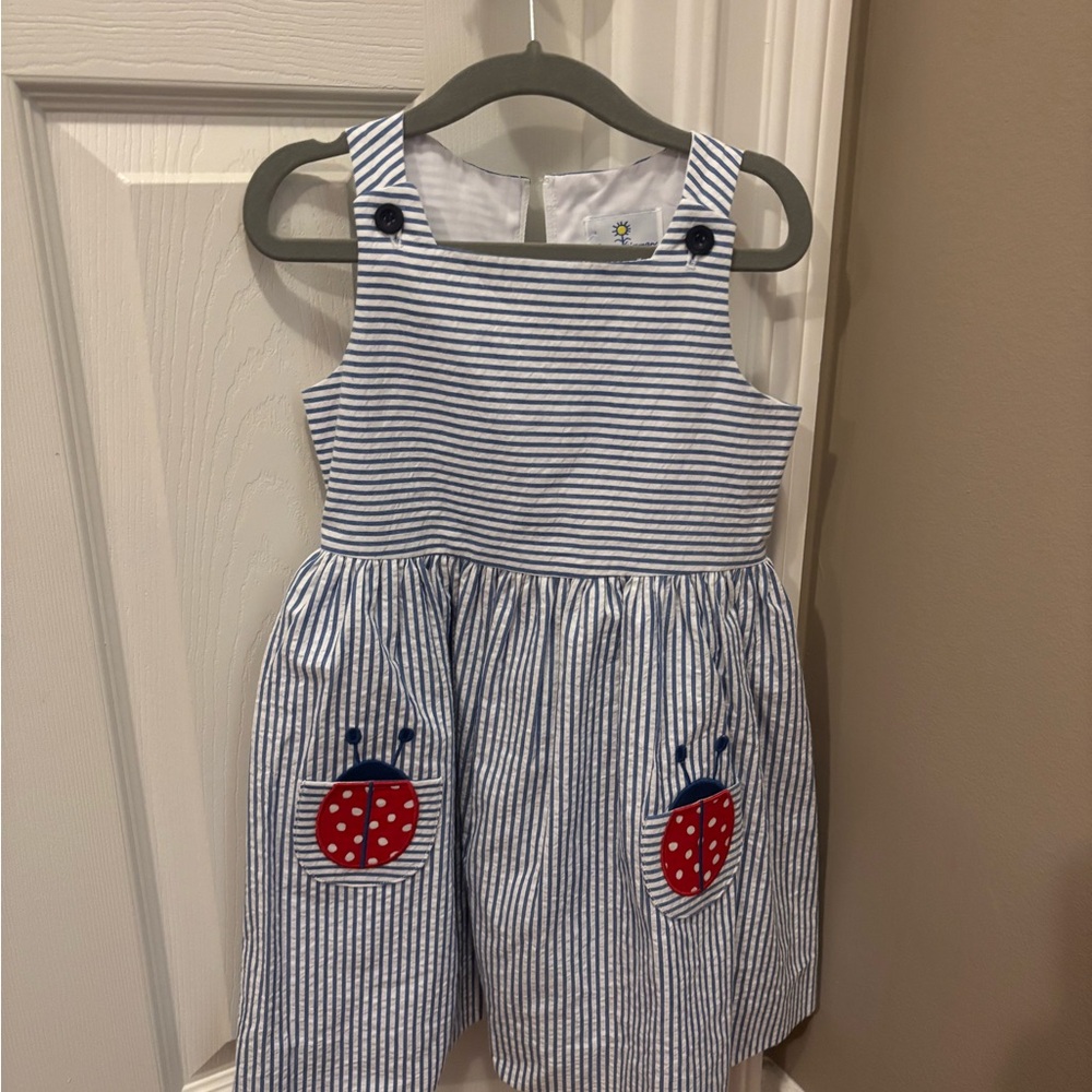 NWT Florence Eiseman Seersucker Ladybug Dress